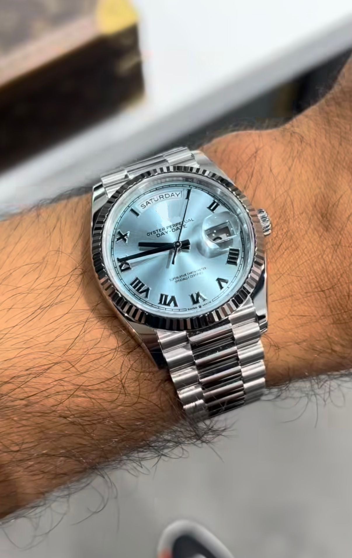 Custom Mod - Light Blue Dial Day Date