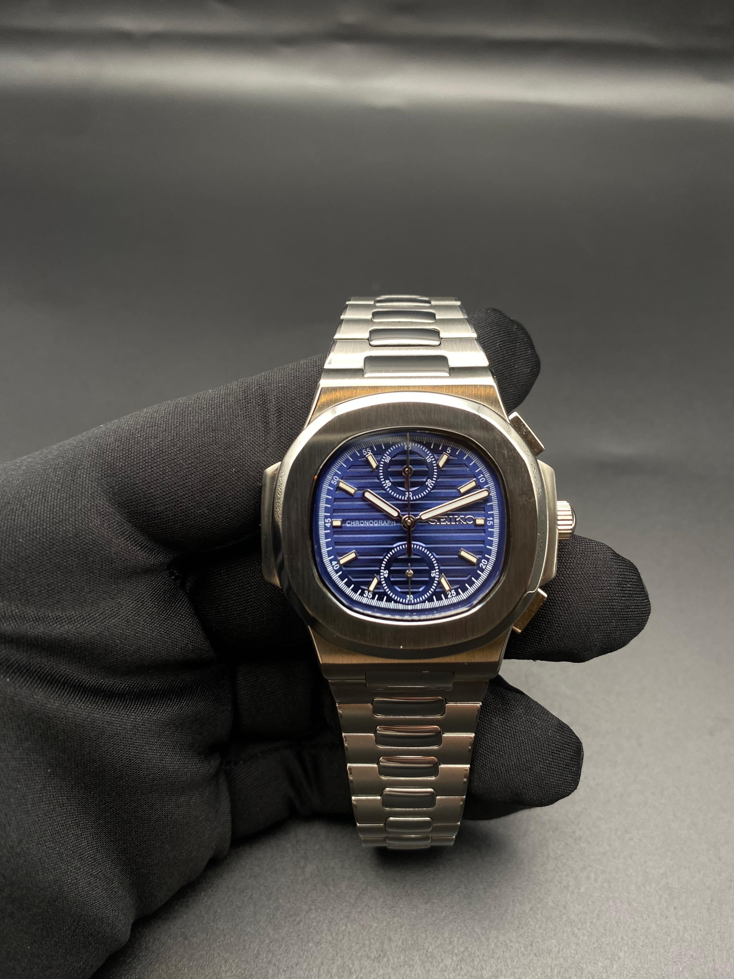 SEIKOLUS MOD CHRONO BLEUE