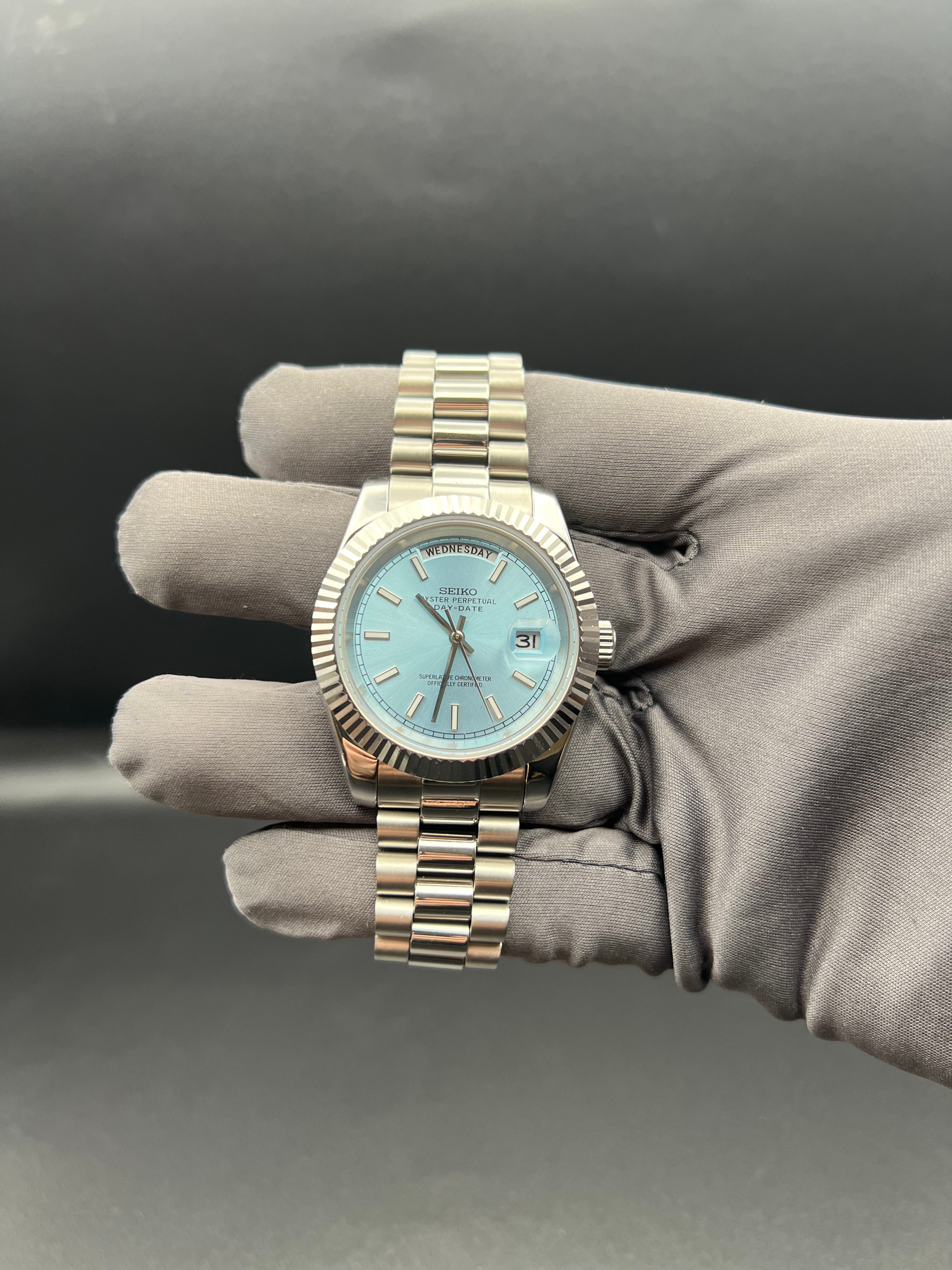 SEIKODATE MOD ICE BLUE